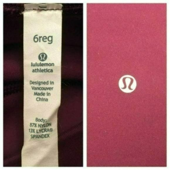 Lululemon Astro Pants Plum and Raspberry Hyper Stripe, Size 6 - Picture 3 of 3